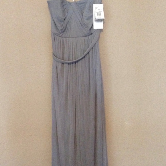 David's Bridal Versa Convertible Mesh Long Dress - Picture 3 of 6